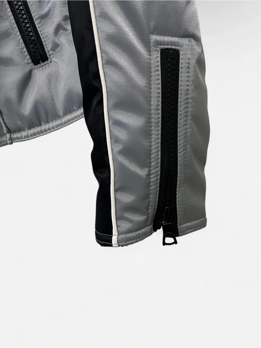 Sporty Silver Ski Jacket